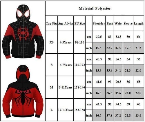Kinder jungen spiderman hoodie - kinder,