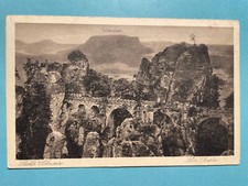 Alte AK von Sächs. Schweiz, Die Bastei, Lilienstein, Lohmen, nicht gelaufen