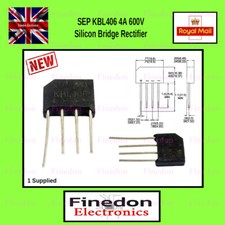 SEP KBL406 4A 600V Brückengleichrichter einphasig UK-Verkäufer