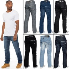 Enzo Herren Jeans gerades Bein