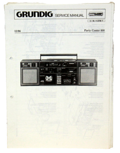 Grundig service manual party - service,