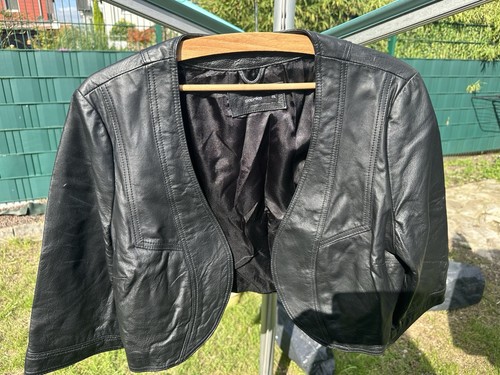 Paprika leder bolero jacke - paprika,