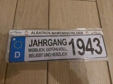 Albatros Namensschild Jahrgang