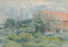 DURNSFORD MILL MINAL WILTSHIRE Gemälde um 1938 SICKERT Schüler FRANK GRIFFITH