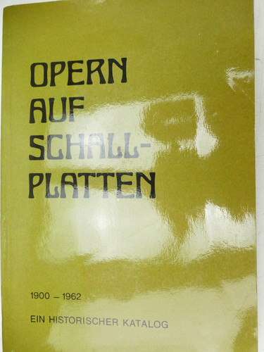 Opern auf schallplatten ein - auf,