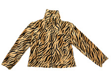 JOACHIM BOSSE STYLE Kunstpelz Jacke Damen 4 (L) Tigermuster Reißverschluss