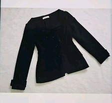Prada Jacke Blazer Schwarz Gr. 38 Schurwolle Angora