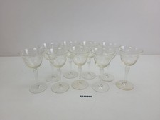 9x Rotwein Gläser Weingläser Weinrebe Handschliff antik 30er, 40er 15cm #2510866