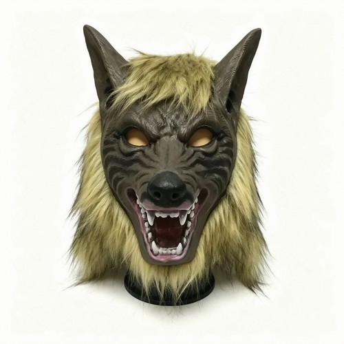 Wolfsmaske mit kunstfell - mit,