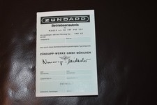 Zündapp Betriebserlaubnis, Zündapp CS 50,Zündapp blanco Betriebserlaubnis,CS 50