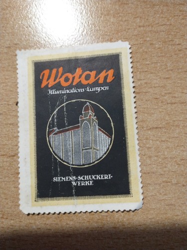 Werbemarke reklamemarke wotan - werbemarke,