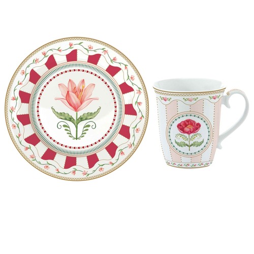 12tlg kaffeeset flowery blumen - 12tlg,