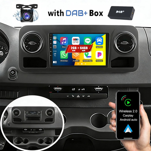 Dab 64gb android autoradio - dab+, 15