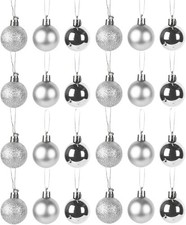 24 Mini Weihnachtskugeln Klein