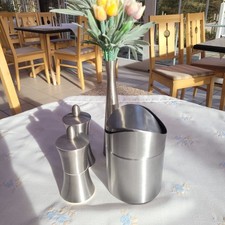 4-Set Gastroausstatung Edelstahl f.Tisch