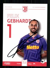 Felix Gebhardt Autogrammkarte Jahn Regensburg 2025-26 Original Signiert