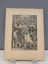 Albrecht Dürer - Maria, als Königin der Engel - Holzschnitt 1518 - Litographie
