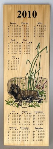 Kalender aus holz 2010 dackel - 2010,