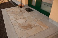 Quarzit Polygonalplatten gelb Terrassenplatten Wegeplatten, Außen