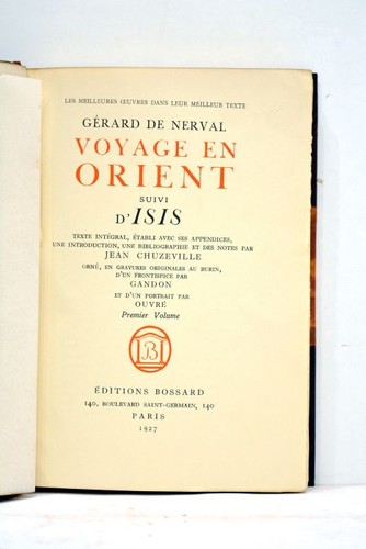 Altes nervales buch reise - reise, in