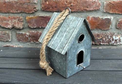 Zink vogelhaus rustikal - zink,