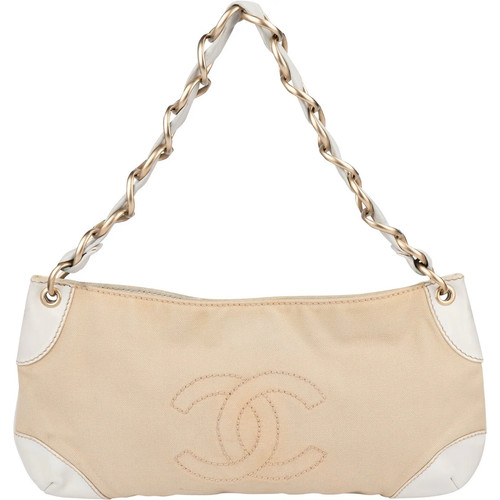 Chanel canvas and leather - and,