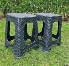 2x Hocker Tabure Stapelhocker