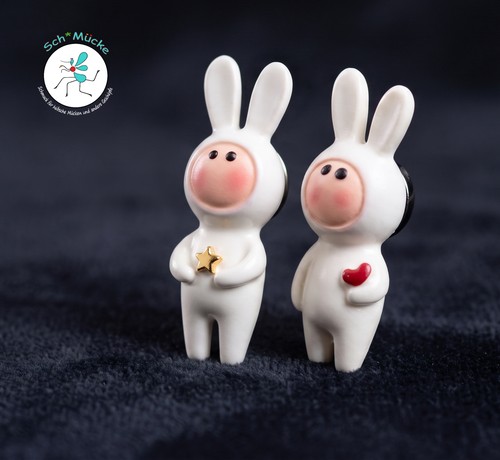 Anstecker hase herz liebe - anstecker,