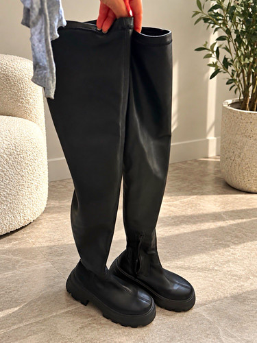 Asos overknee stiefel - asos, schwarz