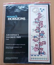 Kreuzstichbild "Teddygalarie