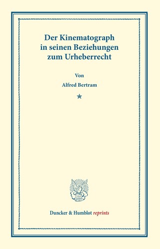 Der kinematograph seinen - der,