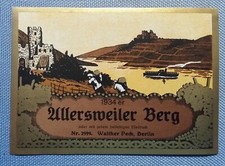 altes Musteretikett Weinetikett Etikett Flaschenetikett Allersweiler Berg Peck