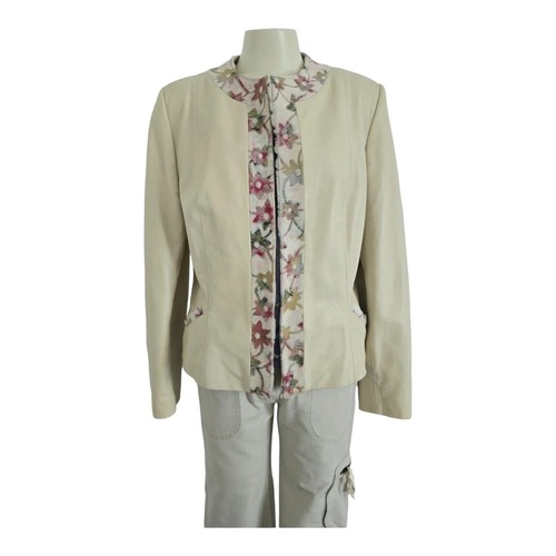 90s vintage lederblazer damen - 90s,