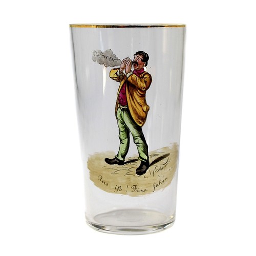 Sektbecher mit karikatur - sektbecher,