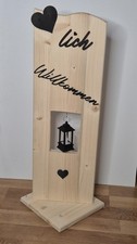 Holz Deko Schild, Stele