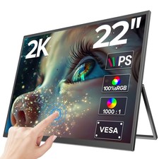 UPERFECT 22 Zoll Touchscreen Tragbarer Monitor 2560x1440 2K Gaming Bildschirm