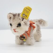 Steiff 1307,0 Katze Tabby 7 cm 1949 - 1958 Brustschild Glocke