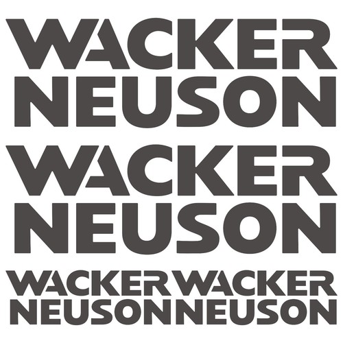 Wacker neuson aufkleber - wacker, xl