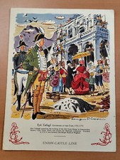 Menu Karte Union Castle Passagierschiff 1961 ship Dokumente  41