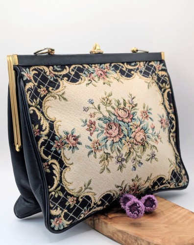 Vintage gobelin handtasche - gobelin,
