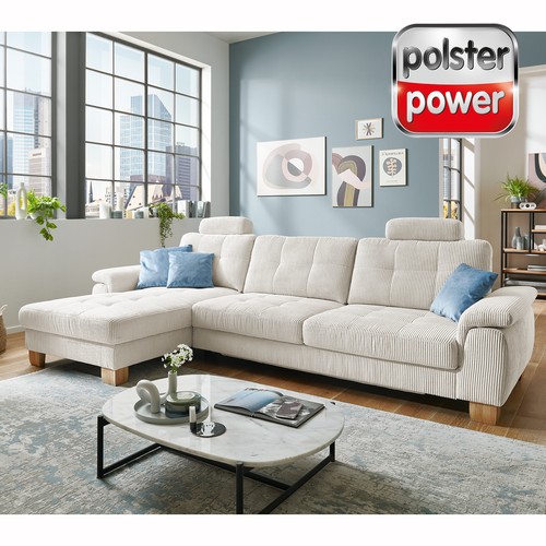 Polsterpower ecksofa cord - polsterpower,
