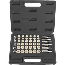 TECPO ÖLWANNE ÖLABLASSSCHRAUBEN REPARATUR SATZ 114 TEILE + GEWINDEBOHRER M13-M22