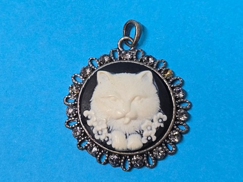 Vintage katzen kamee - vintage,