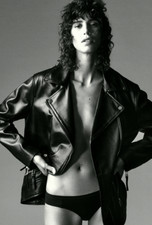 ZARA schwarze Lederjacke