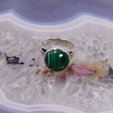 Malachit Ring, 925er Silber