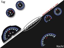 LETRONIX Plasma Tacho Tachoscheiben EL-Dash Smart For-Two 0-160km/h 5000U/min #