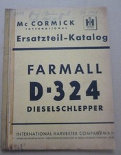 MC Cormick Schlepper D324 Ersatzteilkatalog