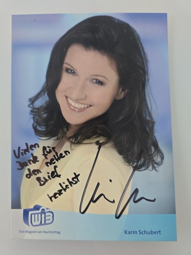 Karin schubert autogramm - karin,