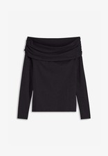 Carmenshirt mit Raffung Gr