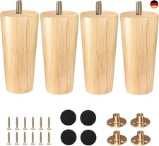 Zllzpzd Möbelfüße Holz,4
